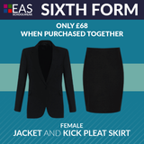 Sixth Form Female Suit - with Kick Pleat Skirt - waist size 34" - 40"