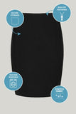 Sixth Form Black Pencil Skirt