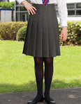 Emmanuel Grey Pleat Girls Fit Skirt